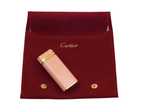 Зажигалка Le Must de Cartier в кораллово-розовом исполнении с золотом 750 пробы