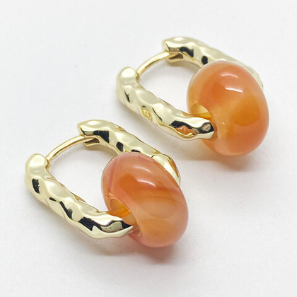 Ювелирные швензы Конго с позолотой, размер 20*15 мм, цена за пару