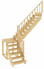 Лестница на второй этаж К-002м/3 Правая