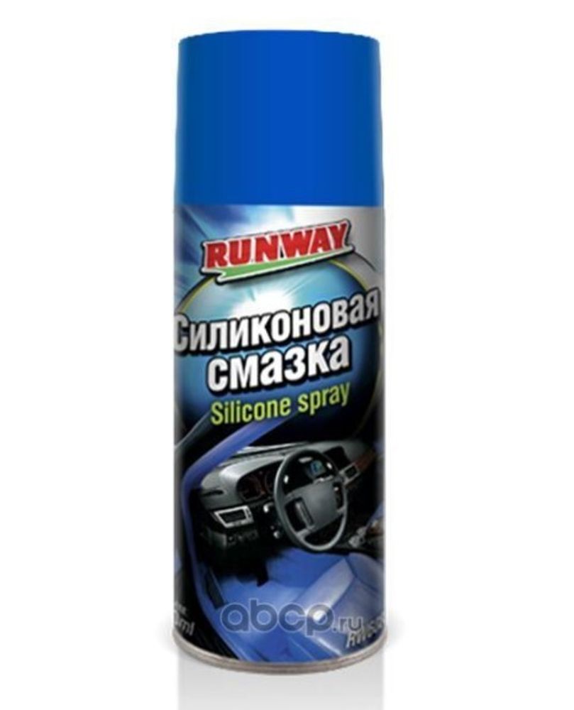 Смазка силиконовая 400 мл (аэрозоль) термостойкая (RUNWAY)