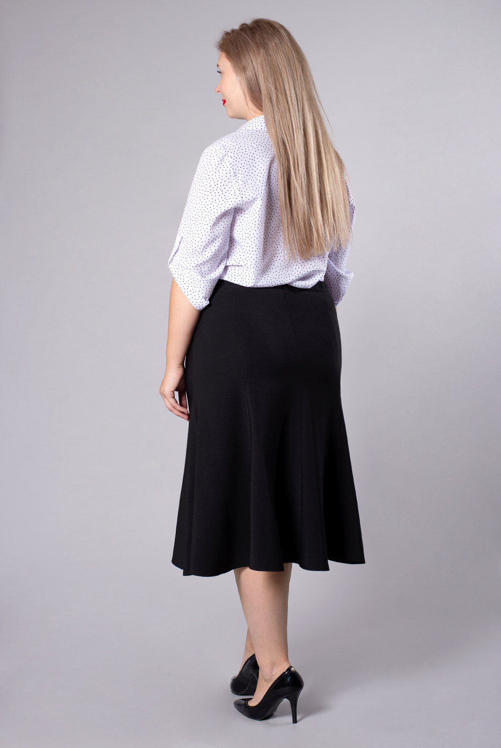 Юбка годе 18-70, черный #70Ч0118-70