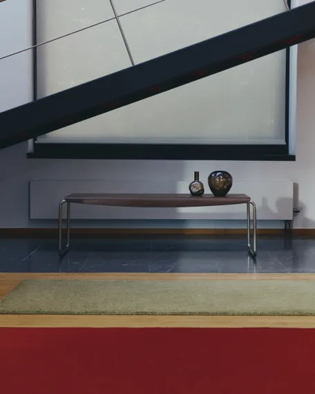 Скамья Tarsel 142х45 см, орех, сталь