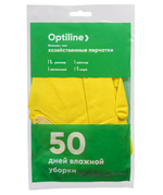 Перчатки резиновые Optiline, размер L