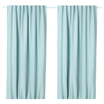 Комплект штор IKEA VILBORG (ВИЛБОРГ), Голубой, 145x250 см, 2 шт