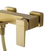 Смеситель для ванны с душем WONZON & WOGHAND CUBE 2.0, Брашированное золото (WW-88037068-BG)