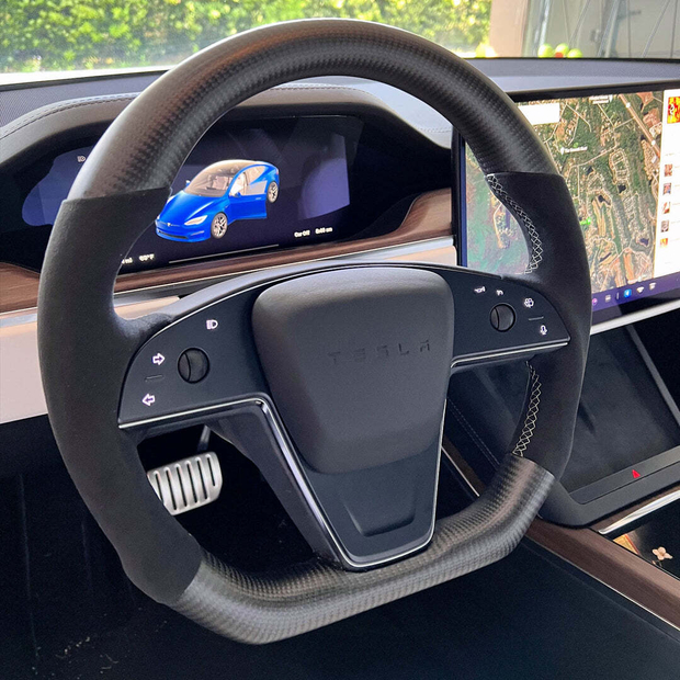 Custom Steering Wheel Tesla