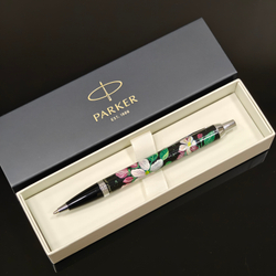 Ручка "Яблоневый цвет" с ручной росписью Палех