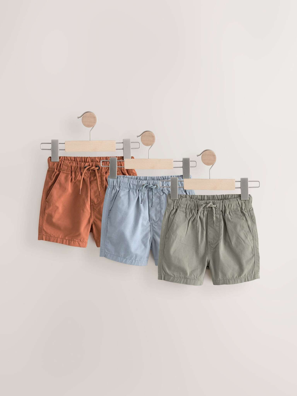 Шорты для мальчика Next AG3-812, 3 шт., Оранжевый, Голубой, Хаки