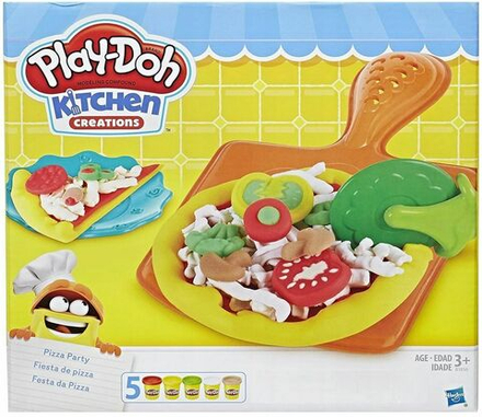 Игровой набор для лепки Play-Doh Kitchen Creations - Набор для вечеринки с пиццей - Плей До B1856