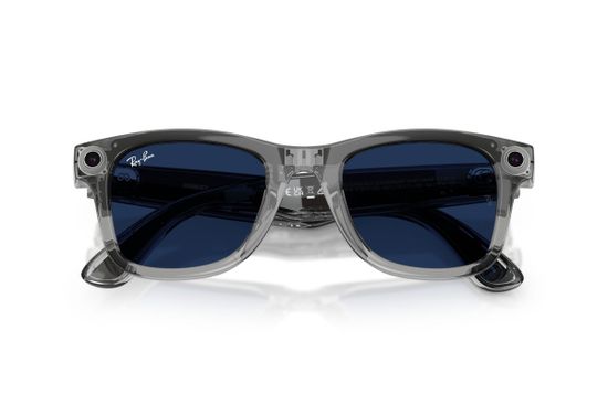 Очки Ray-Ban Wayfarer GEN 2 Shiny Transparent Grey / Transitions Sapphire (M / Size 50) RW4012 6840MF50