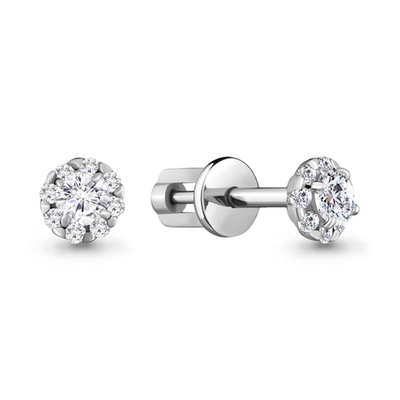 940107 Серьги из Золота с бриллиантами