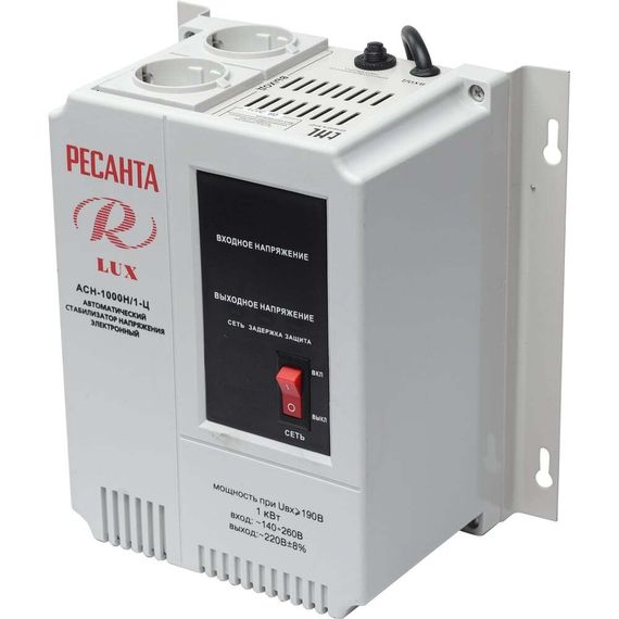 Стабилизатор напряжения серии LUX РЕСАНТА АСН-1000Н/1-Ц