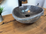 Раковина из речного камня RS-65788 39х33х14 из натурального камня