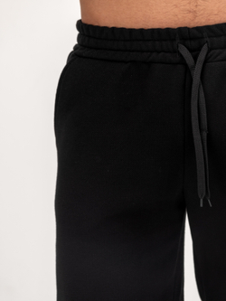 Брюки спортивные прямые теплые. Уголь