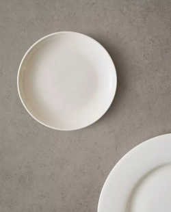 ZARA HOME КЕРАМИЧЕСКАЯ ТАРЕЛКА ДЛЯ ХЛЕБА, БЕЛЫЙ