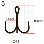 Крючки Saikyo тройн.7001BN №  5 (50шт)