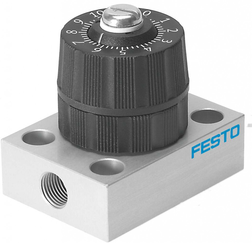 Прецизионный дроссель с обратным клапаном Festo GRP-70-1/8-AL
