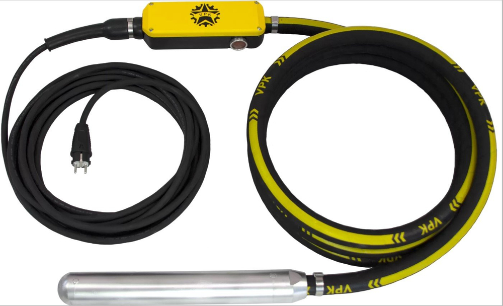 Высокочастотный вибратор VPK E-tron Light 36 (36 мм,5 м, 5А, 11 кг) со встроенным преобразователем