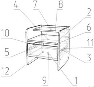Тумба  прикроватная ТИРОЛЬ-2