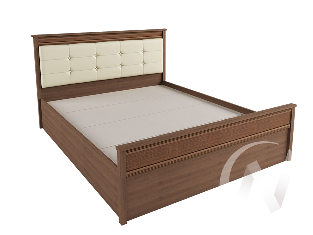 Корпус кровати 1;6м ЛКР-1 Спальня Ливорно (орех донской)