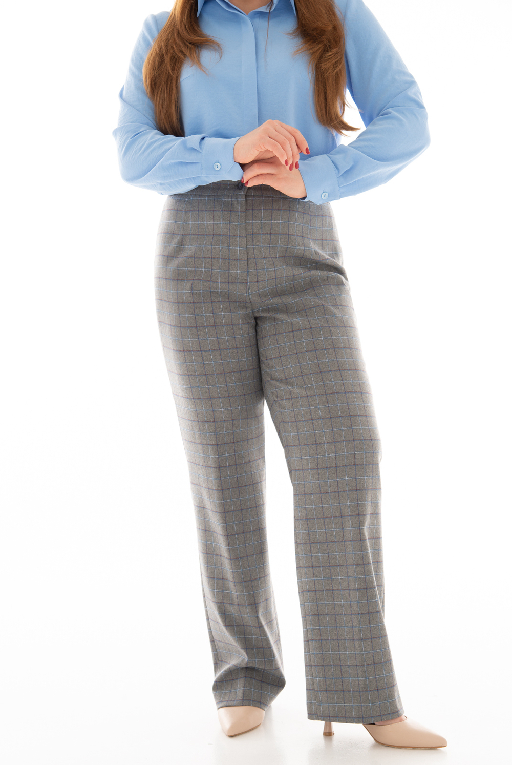 Брюки женские 4730з, клетка #406Км024730з