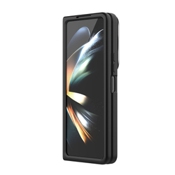 Чехол покрытый мягким жидким силиконом от Nillkin для Samsung Galaxy Z Fold 5, серия CamShield Silky Silicone Case (Stand Version) (версия с подставкой)