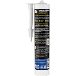 Герметик Момент 2033215 Гермент силиконовый санитарный белый 280 мл. | Момент