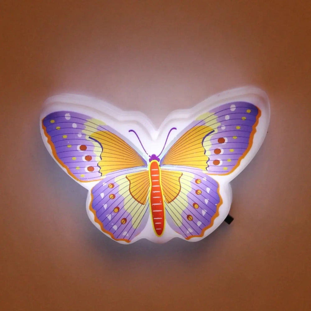 Ночник-светильник «Бабочка»9*5,5см 4LED 2W 220V, микс цветов