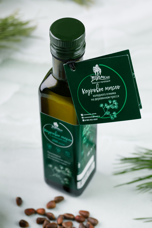 Масло кедровое нерафинированное 250 мл / ТМ ЭкоРемесло