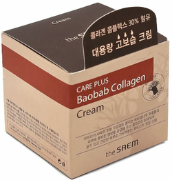 Увлажняющий коллагеновый крем для лица с экстрактом баобаба The Saem Care Plus Baobab Collagen Cream