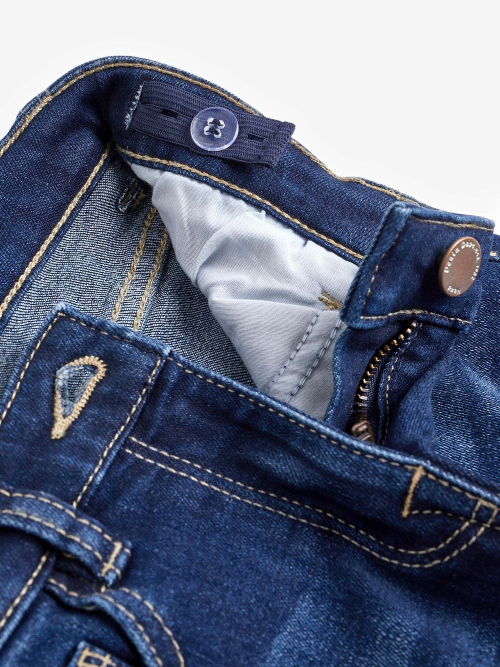 Джинсы узкие для девочки Next U53-753, Синий