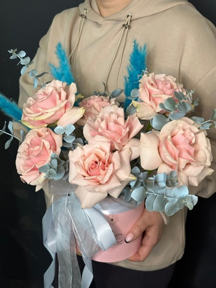 Бокс из роз сорта фрутетто