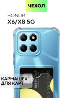 Чехол BROSCORP для Honor X6;Honor X8 5G (арт. HW-HX6-HARD-TPU-POCKET)