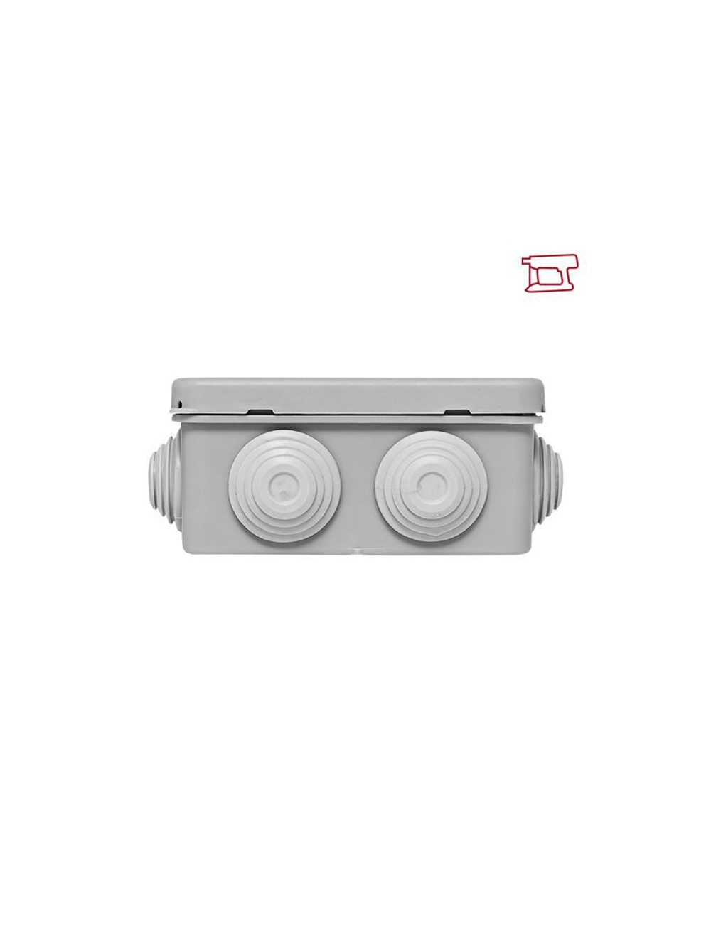 Коробка распределительная КМР-030-031 85х85х40 IP55 с крышкой для прямого монтажа 8 мембранных вводов сер. EKF plc-kmr-030-031
