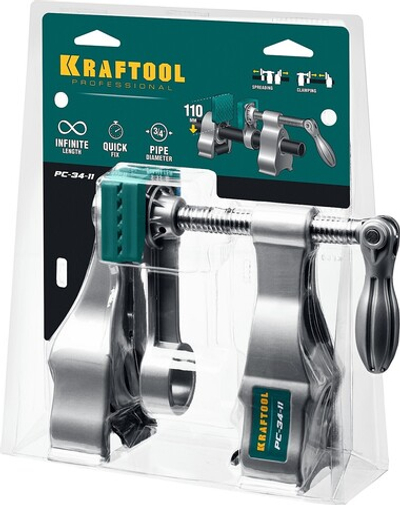 KRAFTOOL PC-34-11, 3/4″, трубная струбцина (32301-2)