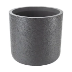 Кашпо СЛАНЕЦ D380мм 24л с вставкой Графитовый