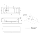 Ванна акриловая 170x70 см AM.PM Gem W93A-170-070W-A белая