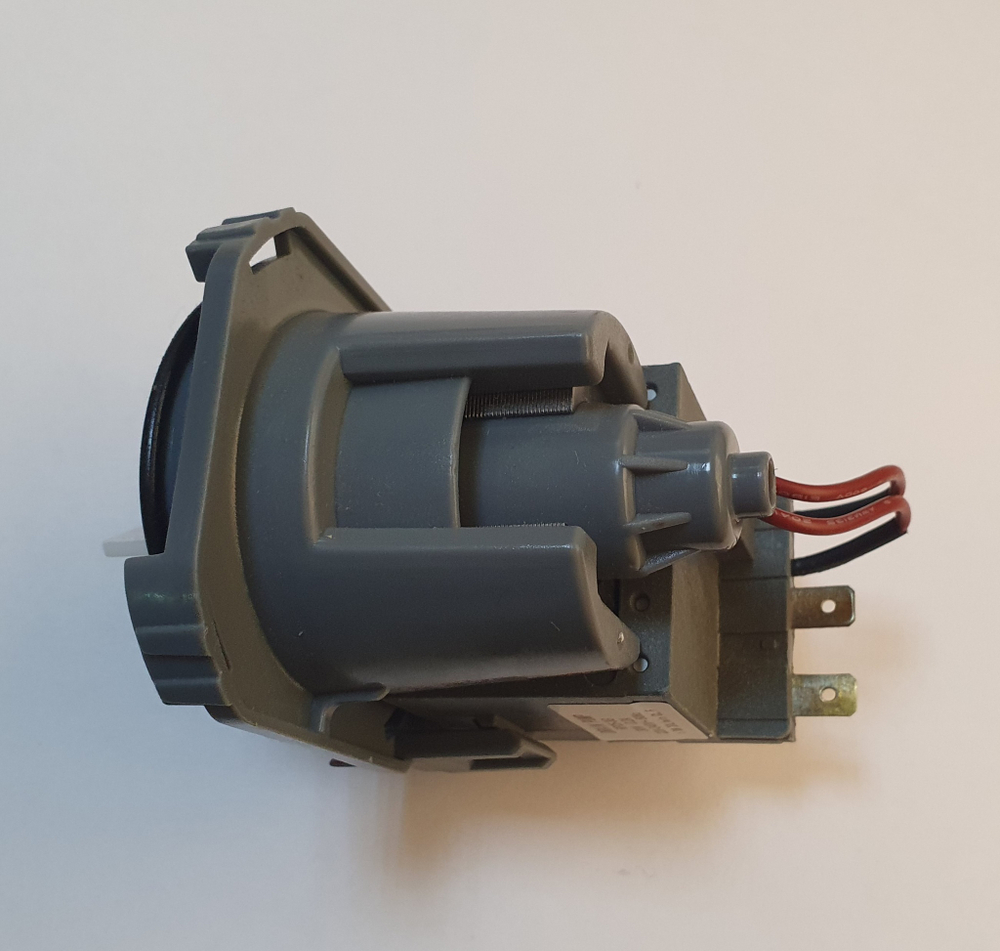 Сливной насос стиральной машины GORENJE,  на 4 защелках, контакты раздельные назад