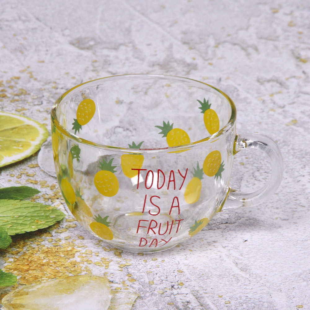 Кружка 460мл «Ананасы»