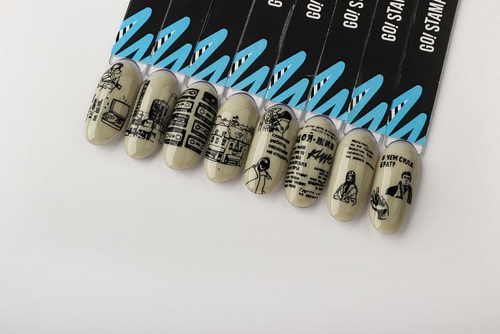 GO! Stamp Пластина для стемпинга 111 Peremen