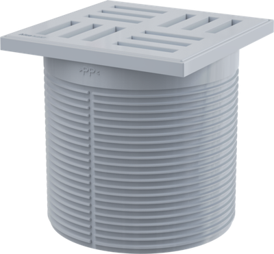 Решетка 105 ? 105 серая AlcaPlast APV0100