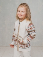 Кофта вязаная на молнии