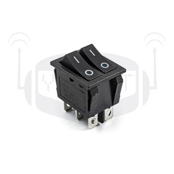 Двойной переключатель KCD3  (6PIN 15A 250 В 20A 125 в)