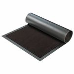 Коврик придверный 50х80 см, КОРИЧНЕВЫЙ, влаго-грязезащитный, 300 г/м2, рубчик, PRIMILA STANDARD, 701015