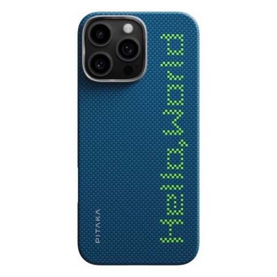 Чехол Pitaka Tactile Woven Case для iPhone 16 Pro Max 6.9&quot; Hello World (KI1602HWTP)