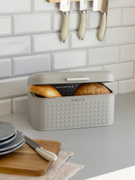 Хлебница DeNASTIA сталь 30,5x20x15,5 серый