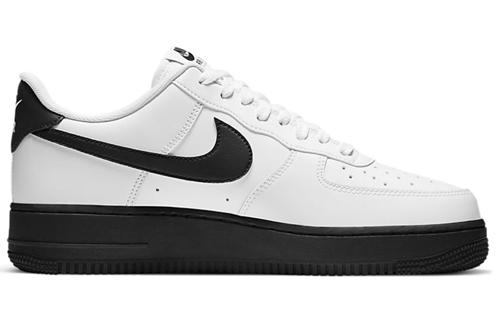 Nike Air Force 1 Air Force One artificial leather lightweight wear-resistant wrapping non-slip low-top sneakers men's white and black