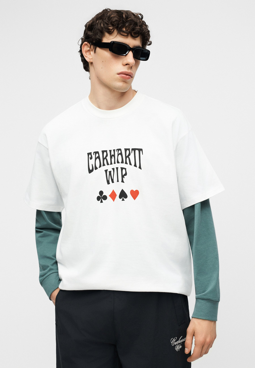 Carhartt WIP TRAVON  - Тканевые брюки - Чёрный