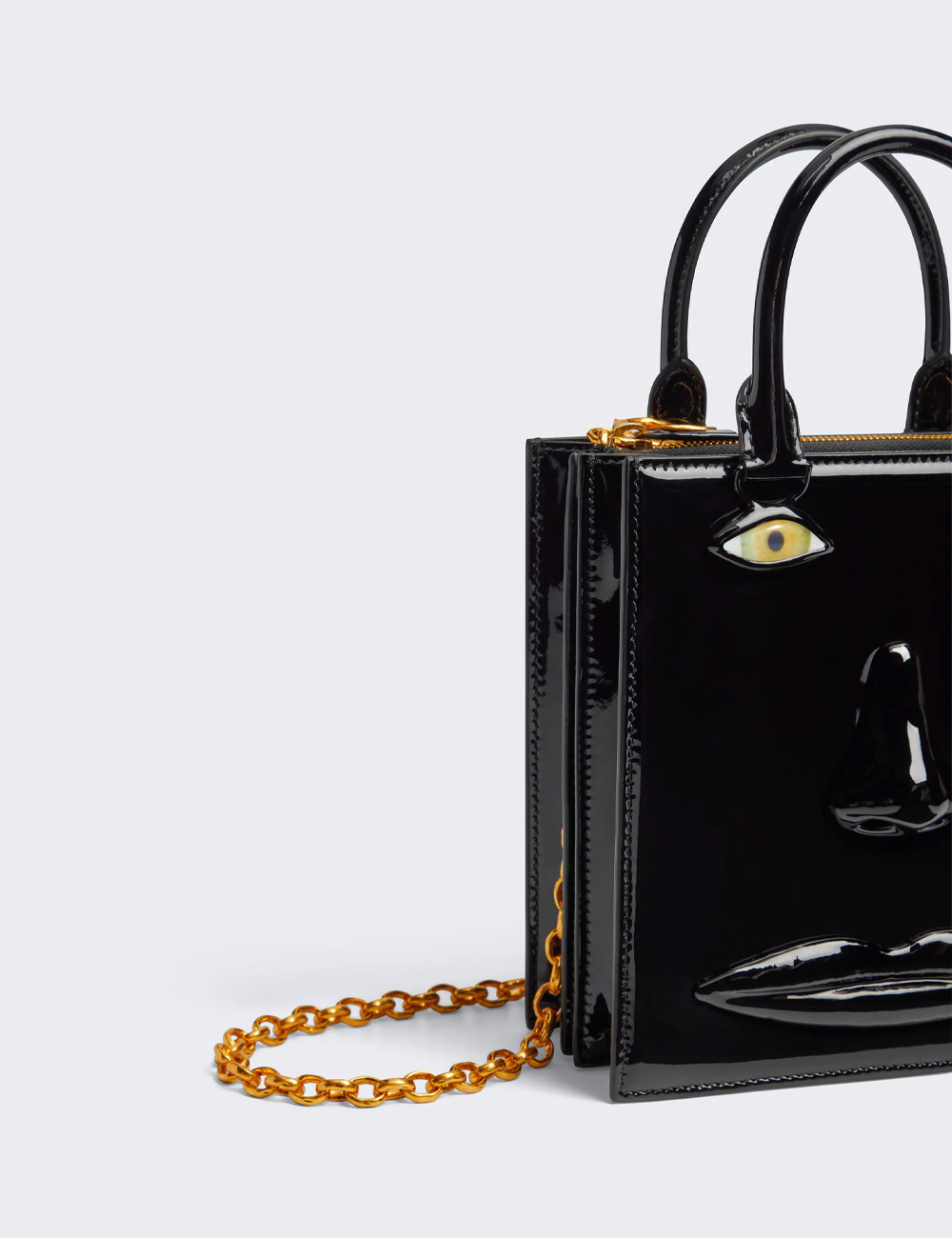 Сумка Schiaparelli Face Bag "Black Patent"