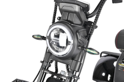 Электроскутер Citycoco White Siberia PRO Trike 3000W Черный